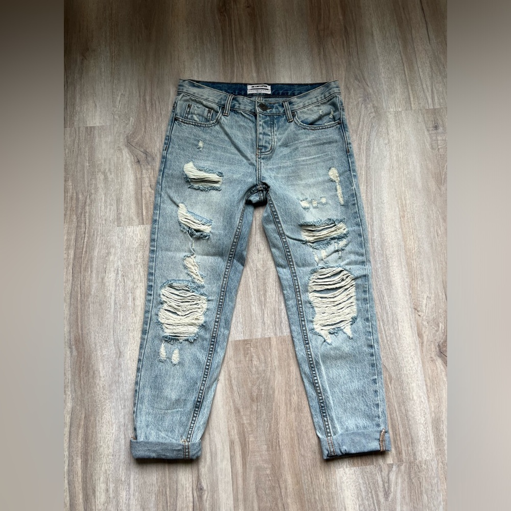 NWOT ONE X ONETEASPOON DISTRESSED JEANS